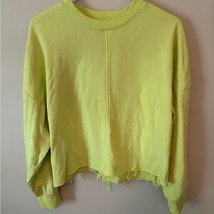 DSG Green Boxy Crop Long Sleeve Sweatshirt
